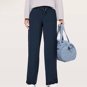 Lululemon Navy Blue Side Stripe Track Pants - Size 10